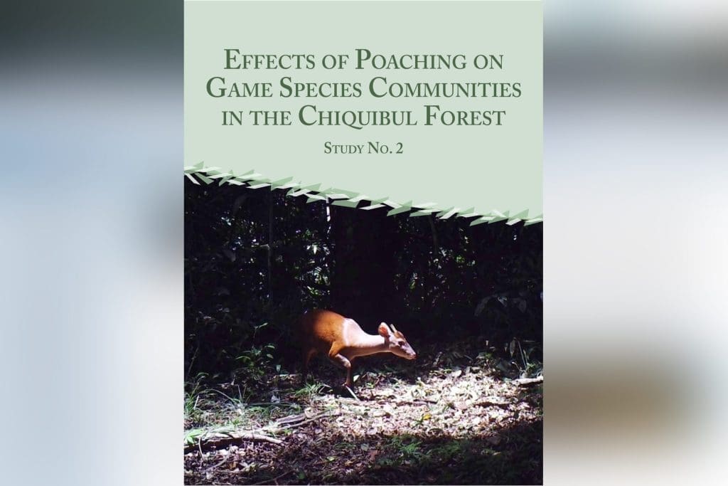 EFFECTS OF POACHING ONGAME SPECIES COMMUNITIESIN THE CHIQUIBUL FORESTSTUDY NO. 2