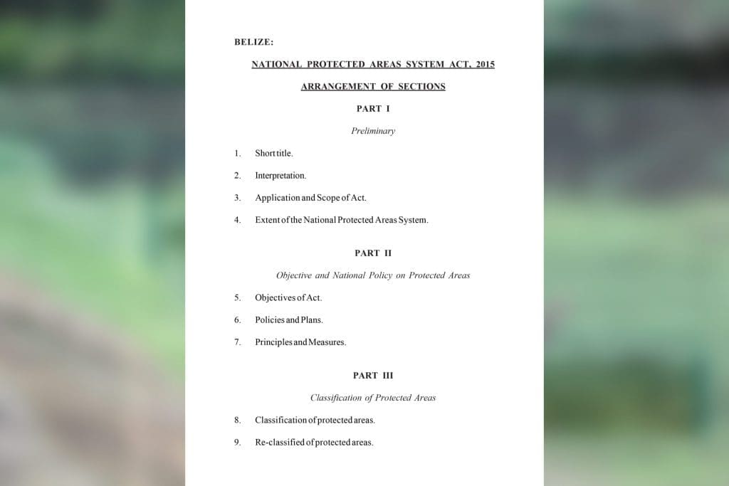 NATIONAL PROTECTED AREAS SYSTEM ACT, 2015